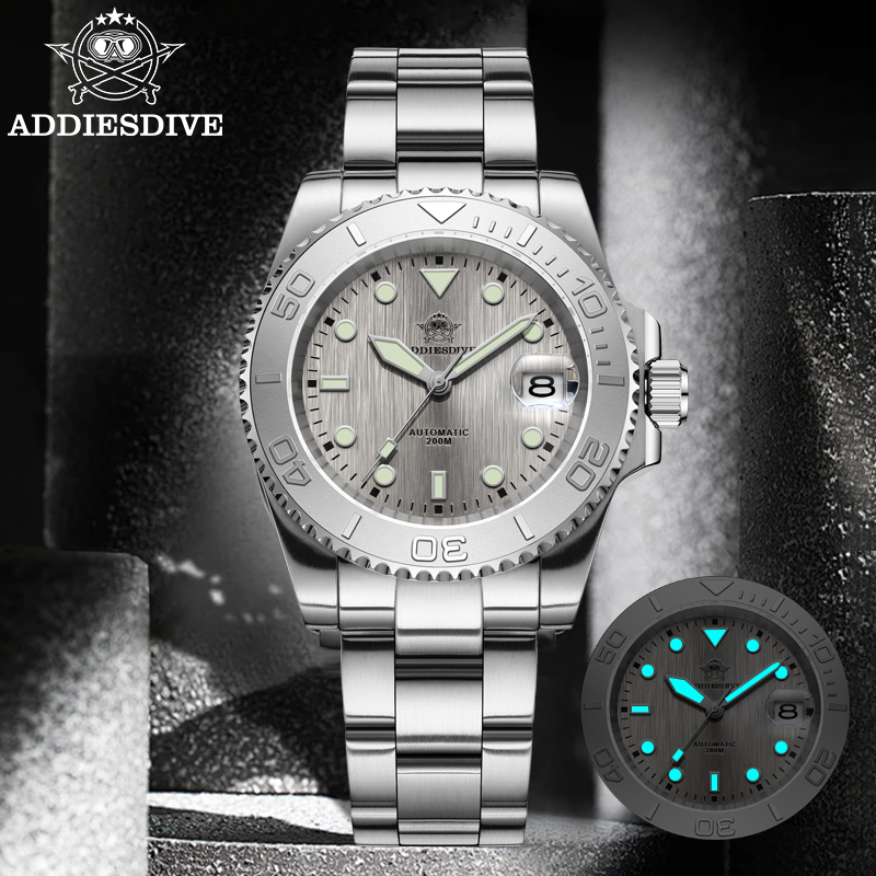 Watch Accessories - ساعة Addiesdive AD2087 للرجال مقاومة للماء