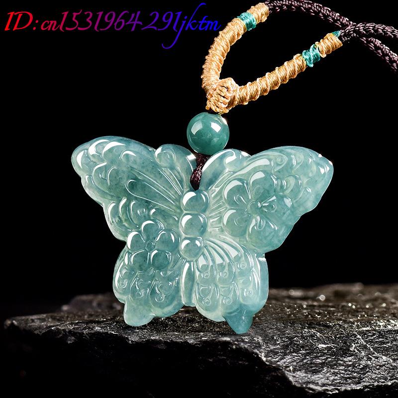 قلادة فراشة من اليشم البورمي ا - مراجعة Necklaces وسعره