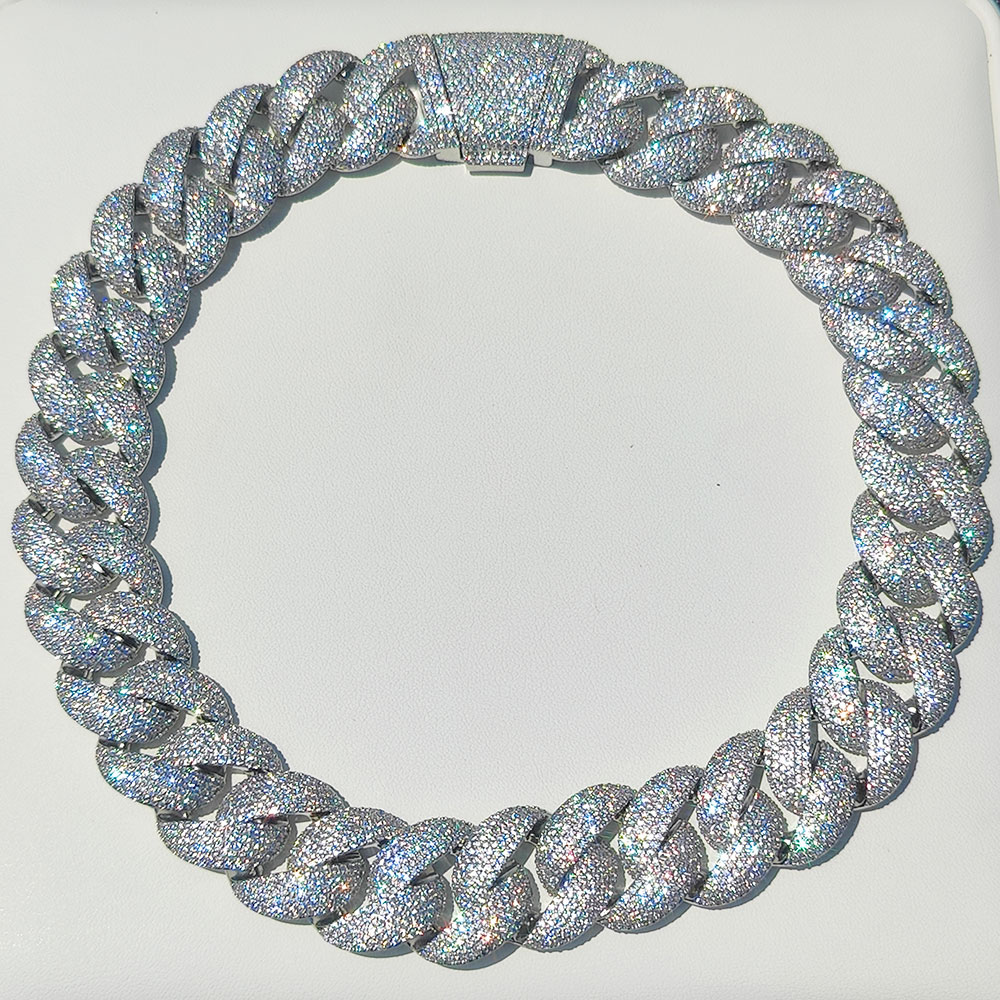 سلسلة كوبية فاخرة مرصعة بالكام - مراجعة Cuban Link Chain 12Mm وسعره