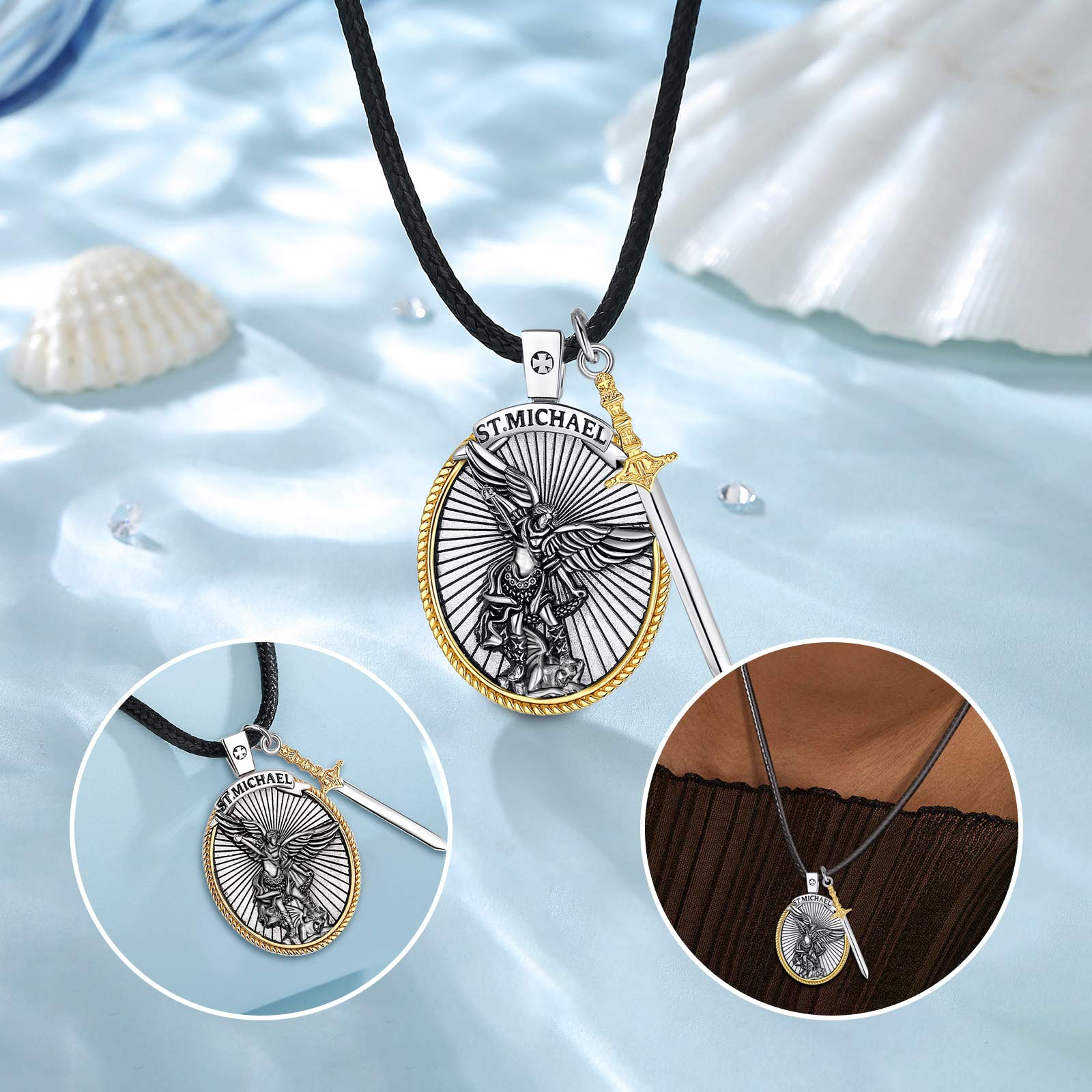 قلادة رجالية من يودورا-سانت ما - مراجعة 925 Sterling Silver Chain Necklace Men وسعره