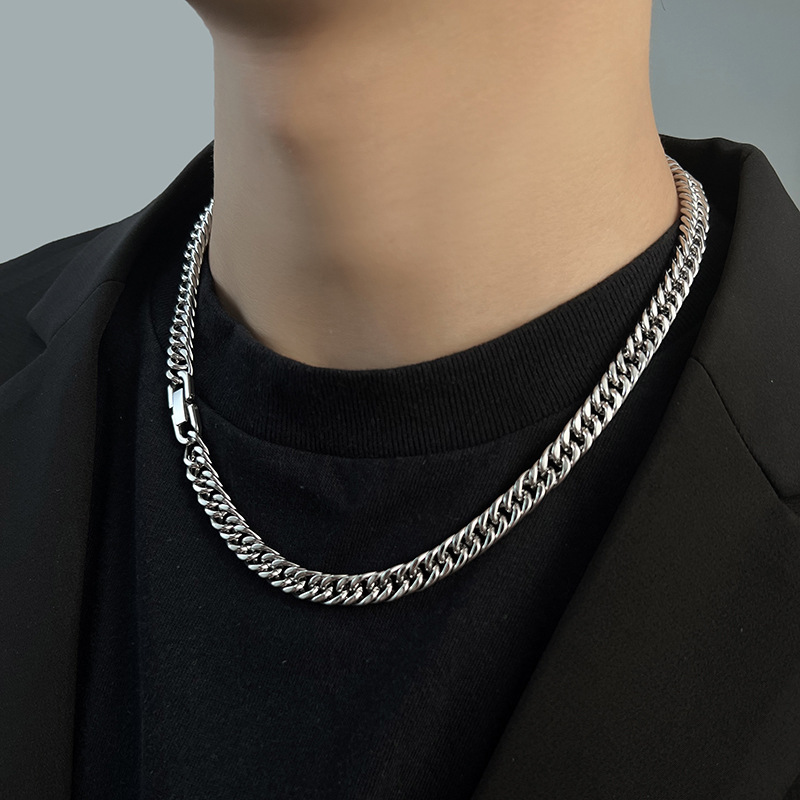 قلادة سلسلة كوبية من الفولاذ ا - مراجعة Cuban Link Chain 12Mm وسعره