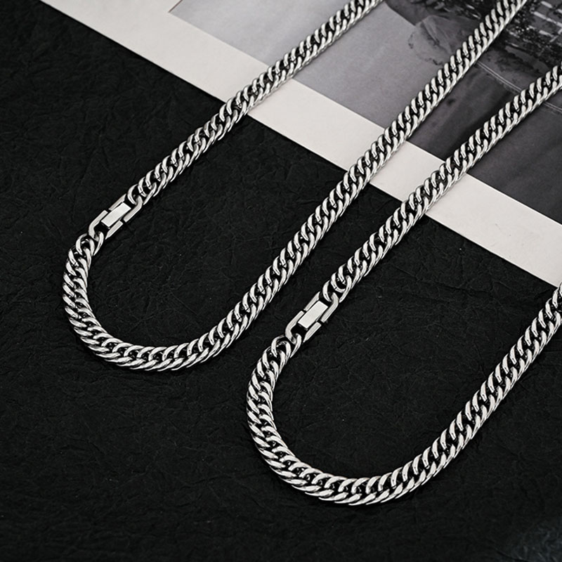 قلادة سلسلة كوبية من الفولاذ ا - مراجعة Cuban Link Chain 12Mm وسعره