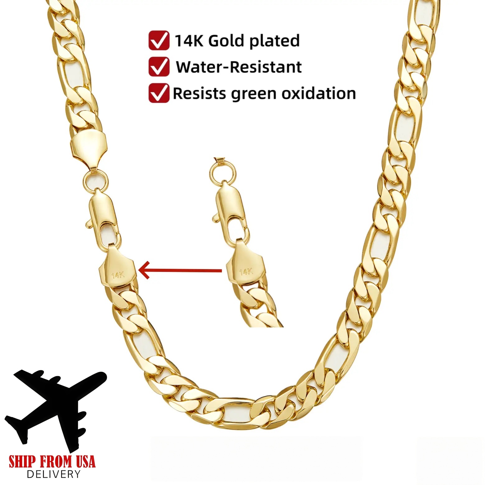 سلسلة ذهبية مطلية بالذهب عيار  - مراجعة Cuban Link Chain 12Mm وسعره
